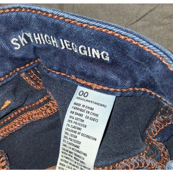American Eagle Sky High Jegging Jeans Size 00 - Picture 3 of 3